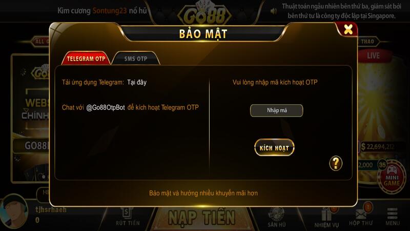 Bảo mật tại Go88