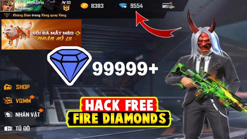 Hack free fire kim cuong vang 2021