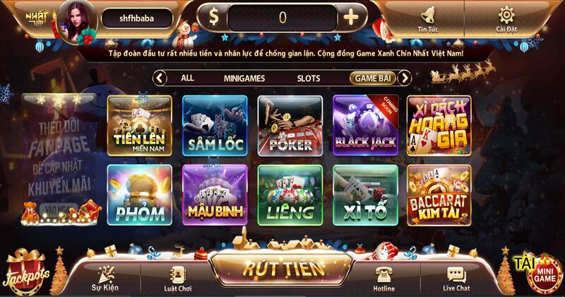 Game bài đổi thưởng tại NhatVip