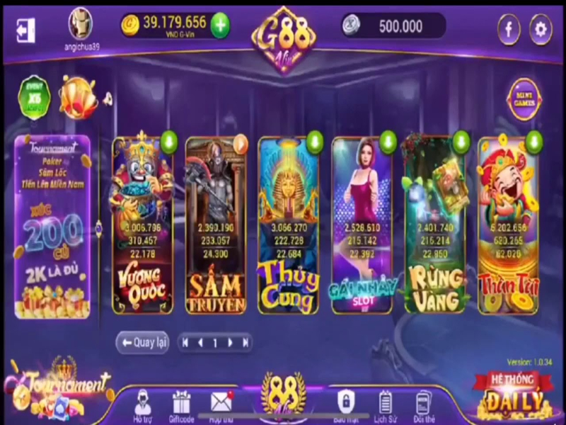 Cổng game có nhiều trò chơi hấp dẫn