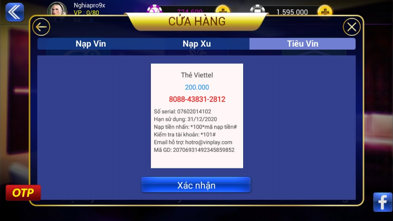 Giao dịch trên Vinplay đơn giản và nhanh chóng 