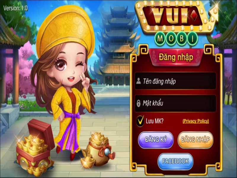 Các bước đăng nhập tại cổng game Vui Mobile