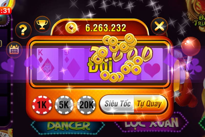 Các trò chơi hấp dẫn tại khu vực slot game