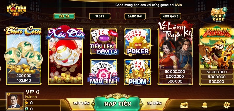 Cổng game bài đổi thưởng Iwin, thời thượng bậc nhất