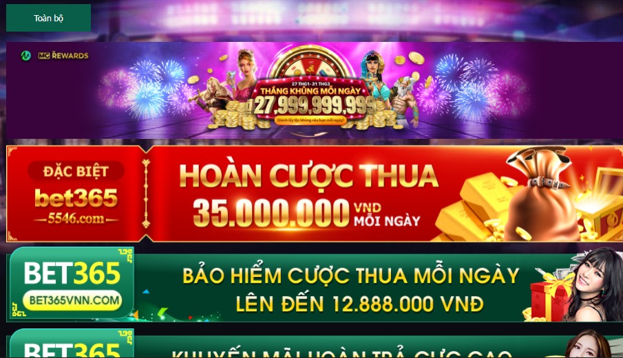 Khuyến mãi tại Bet365