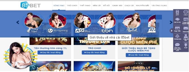 Đôi nét về nhà cái 85Bet