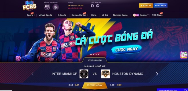 Giao diện đậm chất Barca tại FCB8