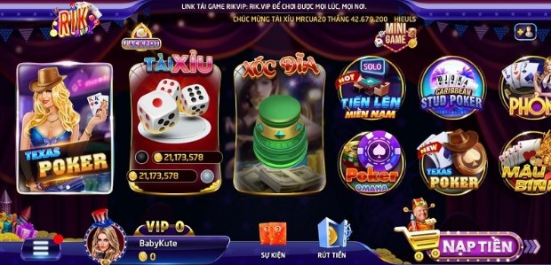 So sánh rikvip club với Rio66 về mặt giao diện 