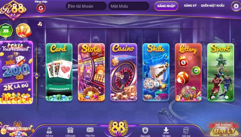 Kho game khủng R88 Vin 