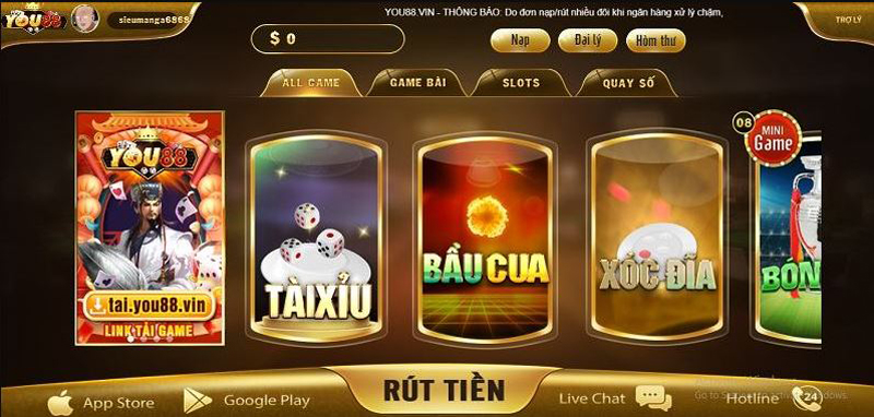 Sơ lược về cổng game bài có một không hai You88 