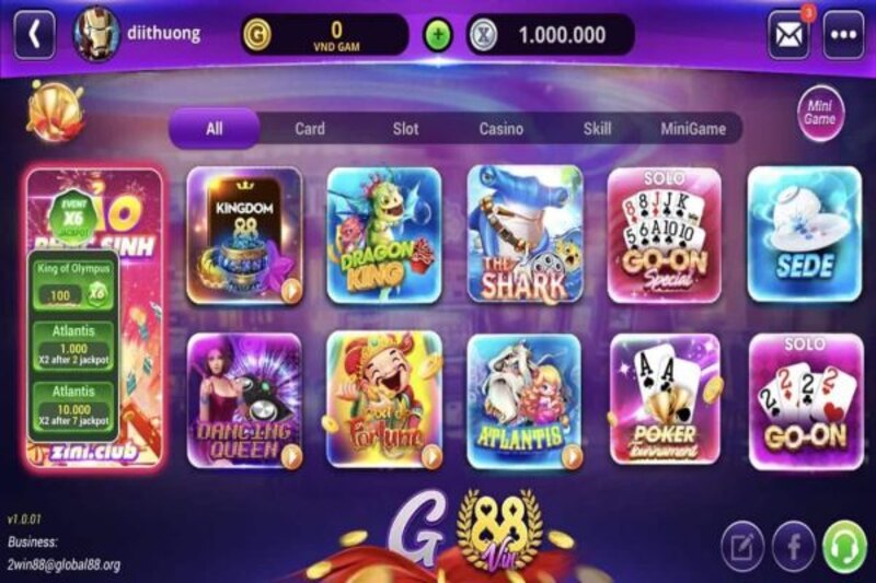 Ấn tượng kho game đặc được cung cấp bởi w365