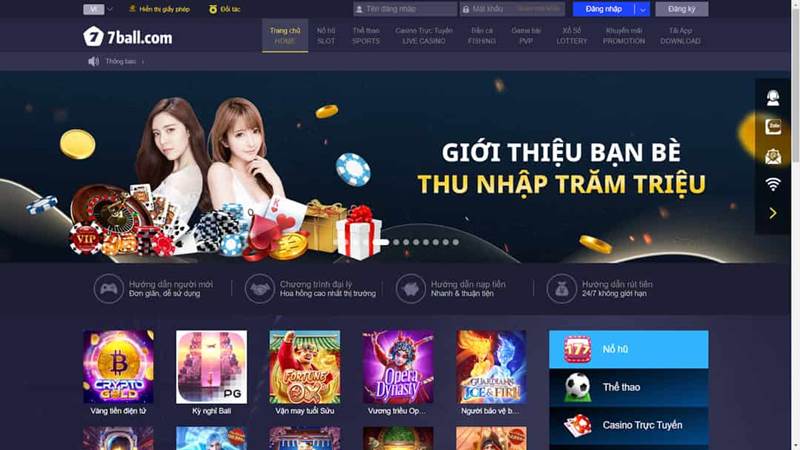 Những tựa game nổi bật nhất trong kho trò chơi của cổng game 7 Ball