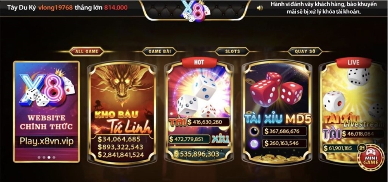 X8 Club Event – Chơi game nhận code không giới hạn