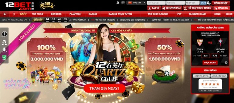 Chinh chiến cùng game nổ hũ 12bet mùa hè 2023