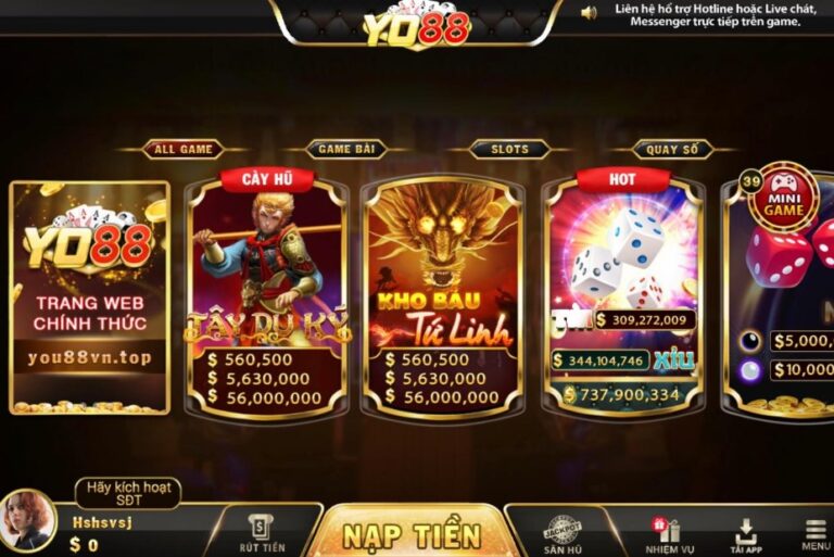 Tham gia game nổ hũ you88 thỏa sức đam mê cá cược