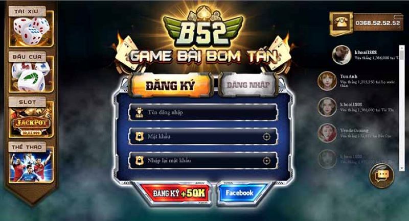 Hướng dẫn đăng ký và đăng nhập B52 game cho các danh em tân thủ