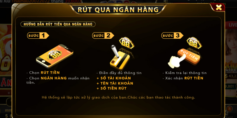 Hướng dẫn rút tiền Top88 đơn giản và nhanh chóng nhất 2023