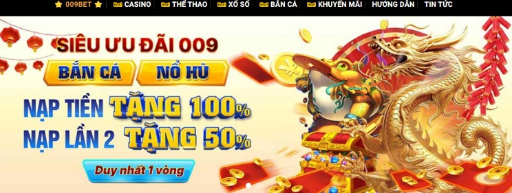 009Bet là nhà cái uy tín với nhiều ưu đãi