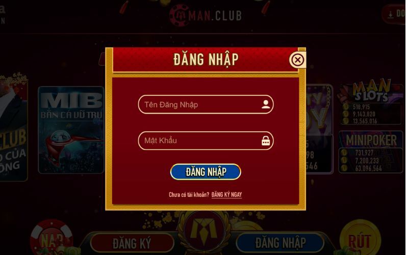 Sơ lược về việc hướng dẫn đăng nhập Man Club