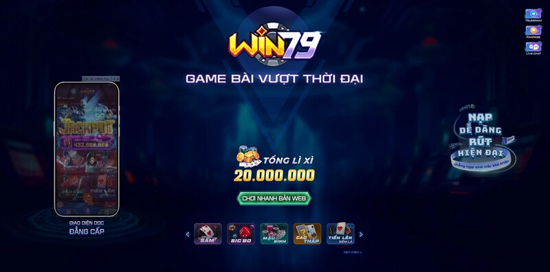 Hướng dẫn tải app Win79 - Tối ưu hoá trải nghiệm trên điện thoại