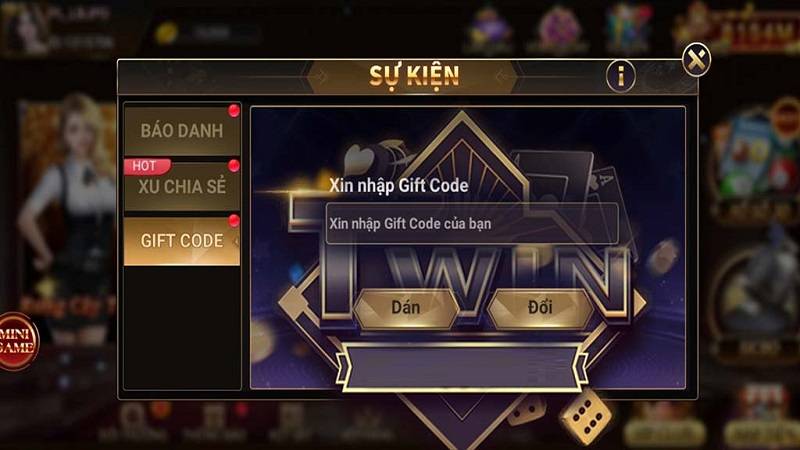 Nhập mã sự kiện Twin Giftcode cùng cổng game