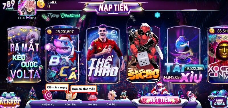 Các loại súng nổi bật trong sảnh game bắn cá 789 Club